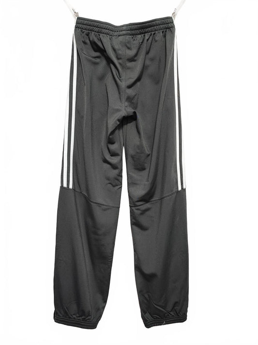 Vintage Adidas Plain Black Ankle Zip Tracksuit Bottoms Joggers Men Size Small