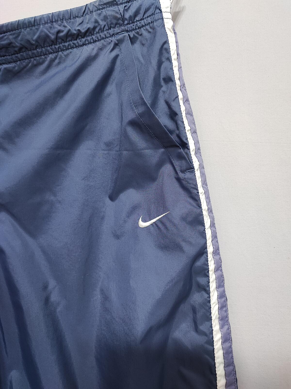 Vintage Nike Shiny Purple Tracksuit Bottoms classic Joggers Women Size 8 10