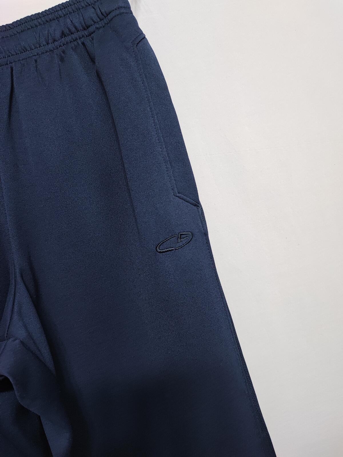 Vintage Champion Embroidered Logo Ankle Zip Tracksuit Bottoms Joggers Men Size S
