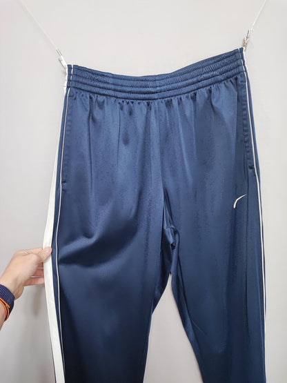 Vintage Nike Basketball Side Stripe Popper Tracksuit Bottoms Joggers Men Size M