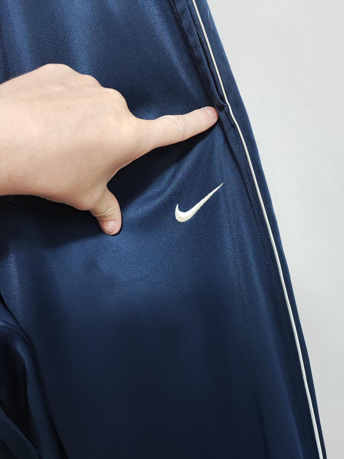 Vintage Nike Basketball Side Stripe Popper Tracksuit Bottoms Joggers Men Size M