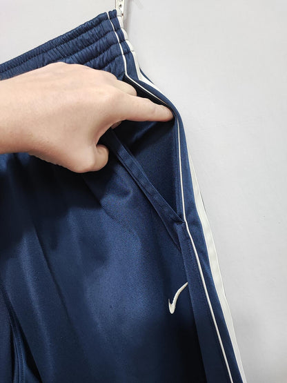 Vintage Nike Basketball Side Stripe Popper Tracksuit Bottoms Joggers Men Size M