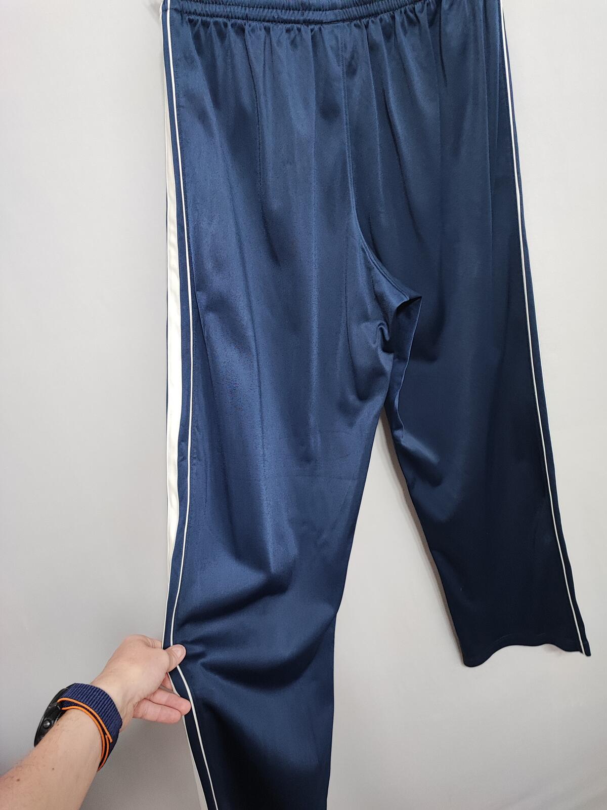 Vintage Nike Basketball Side Stripe Popper Tracksuit Bottoms Joggers Men Size M