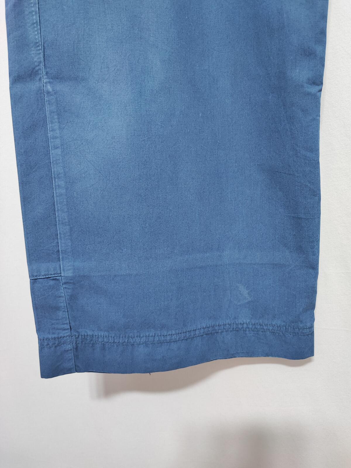 Vintage Nike Embroidered Swoosh Plain Blue Tracksuit Bottoms Joggers Size 10