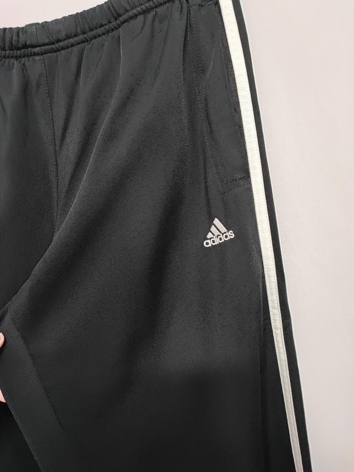 Vintage Adidas 3-Stripe Ankle Zip Tracksuit Bottoms Joggers Men Size Medium