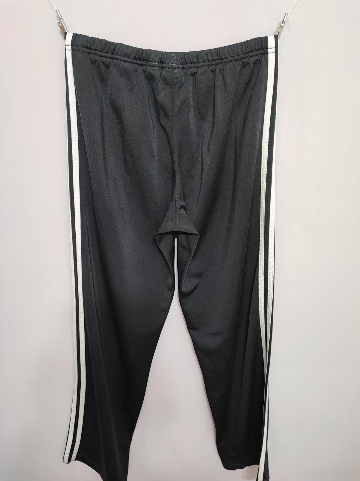 Vintage Adidas 3-Stripe Ankle Zip Tracksuit Bottoms Joggers Men Size Medium