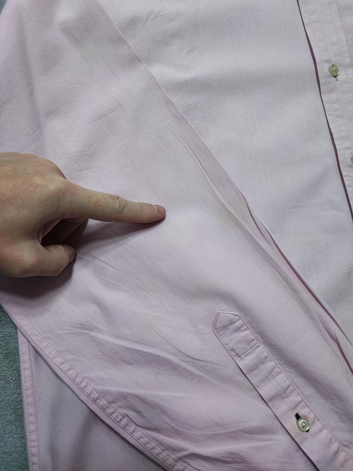 Vintage Tommy Hilfiger Plain Long Sleeve Button Down Shirt Pink Men's Size XL