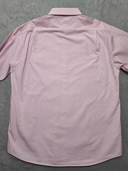 Vintage Tommy Hilfiger Plain Long Sleeve Button Down Shirt Pink Men's Size XL