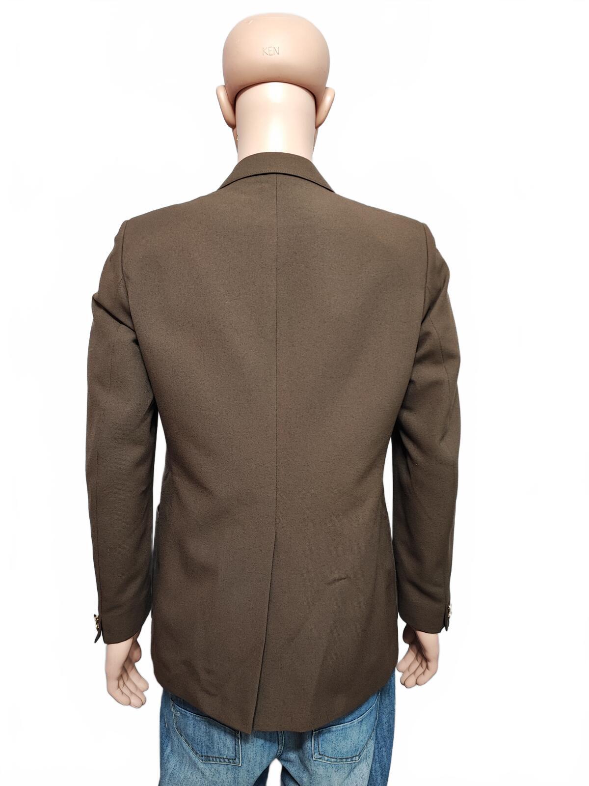 Vintage St Michael Plain Brown Single Breasted Blazer Jacket Men Size Medium