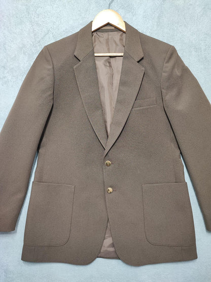 Vintage St Michael Plain Brown Single Breasted Blazer Jacket Men Size Medium