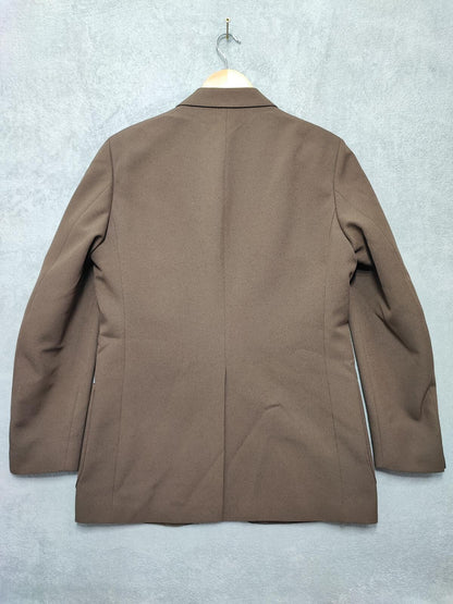 Vintage St Michael Plain Brown Single Breasted Blazer Jacket Men Size Medium