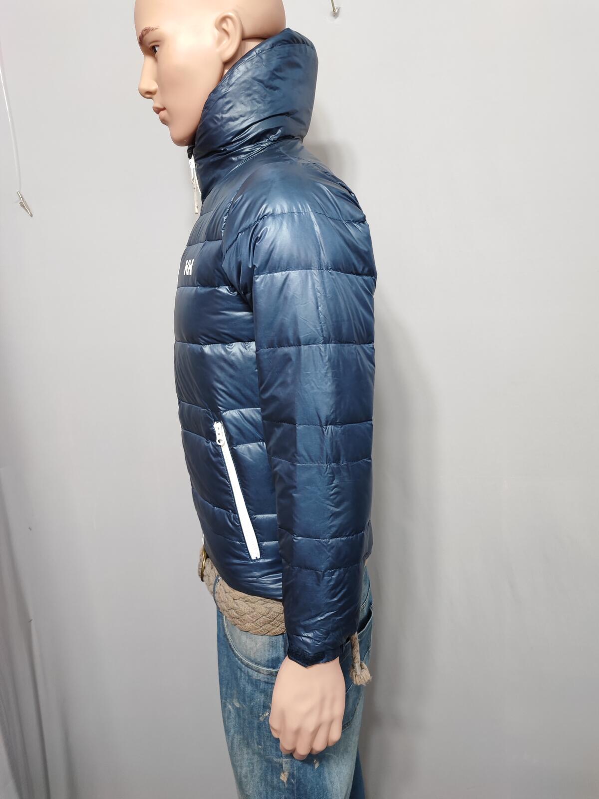 Vintage Helly Hansen Plain Navy Blue Heavily Padded Puffer Jacket Men Size Small
