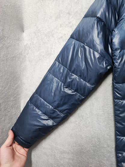 Vintage Helly Hansen Plain Navy Blue Heavily Padded Puffer Jacket Men Size Small