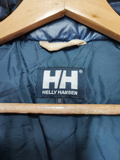 Vintage Helly Hansen Plain Navy Blue Heavily Padded Puffer Jacket Men Size Small