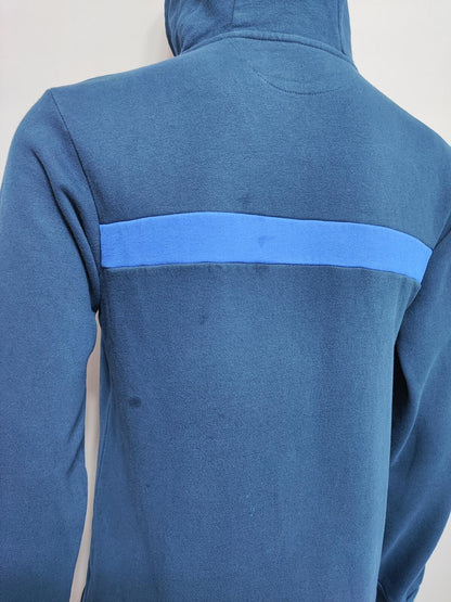 Vintage adidas Striped Hooded Track Jacket Faded Blue Men Size Medium