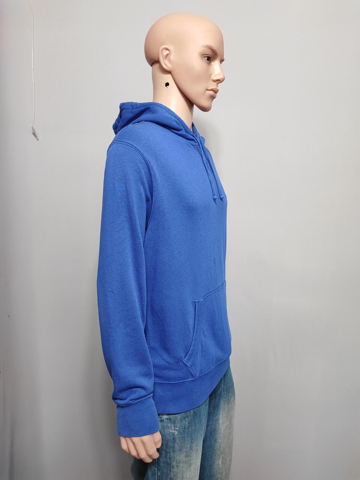 Vintage Polo Ralph Lauren Hooded Sweatshirt relaxed 90s skater Blue Men Size XL