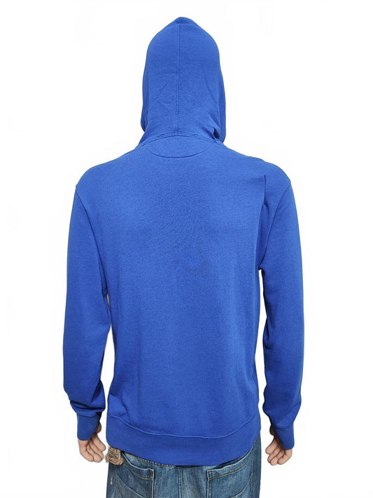 Vintage Polo Ralph Lauren Hooded Sweatshirt relaxed 90s skater Blue Men Size XL