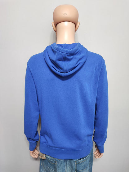 Vintage Polo Ralph Lauren Hooded Sweatshirt relaxed 90s skater Blue Men Size XL