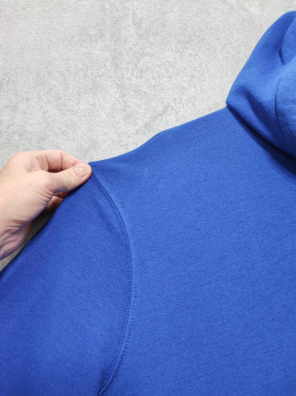 Vintage Polo Ralph Lauren Hooded Sweatshirt relaxed 90s skater Blue Men Size XL