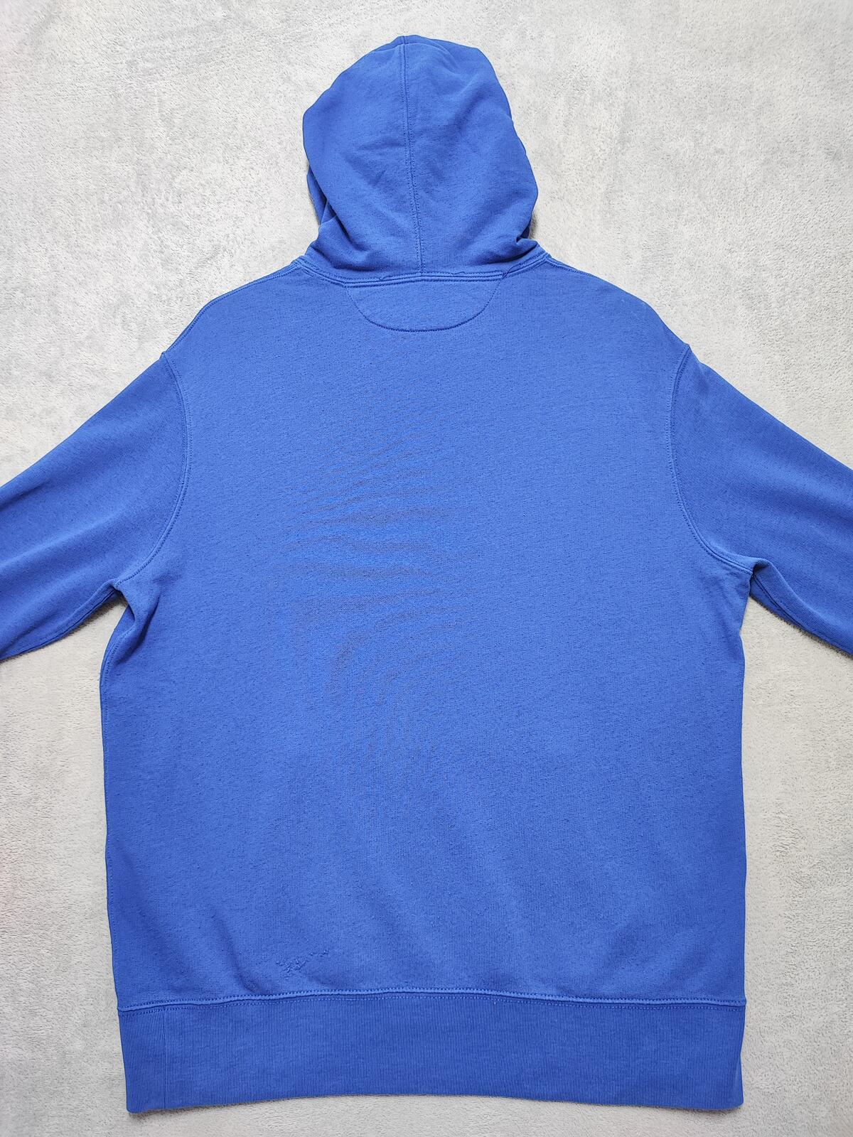 Vintage Polo Ralph Lauren Hooded Sweatshirt relaxed 90s skater Blue Men Size XL