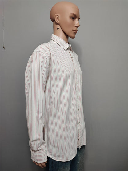 Vintage Tommy Hilfiger Striped Long Sleeve Button Down Shirt Pink Men's Size XL