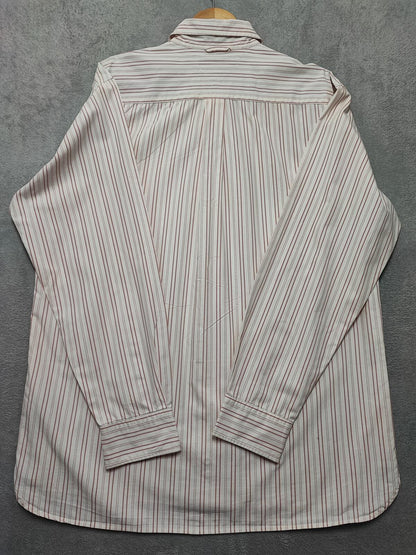 Vintage Tommy Hilfiger Striped Long Sleeve Button Down Shirt Pink Men's Size XL