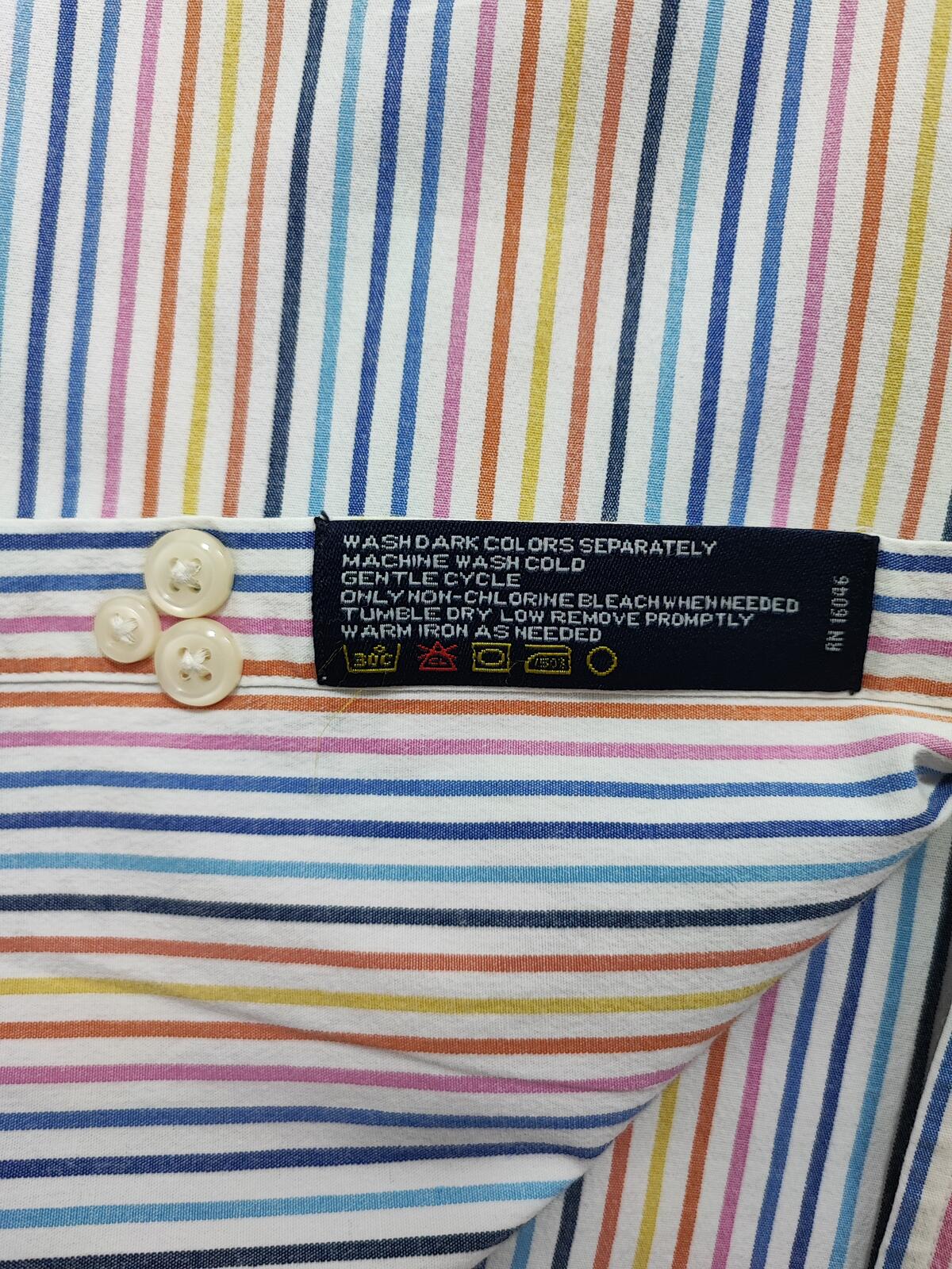 Vintage Nautica Striped Long Sleeve Sailing Preppy Shirt Blue Men Size 3XL