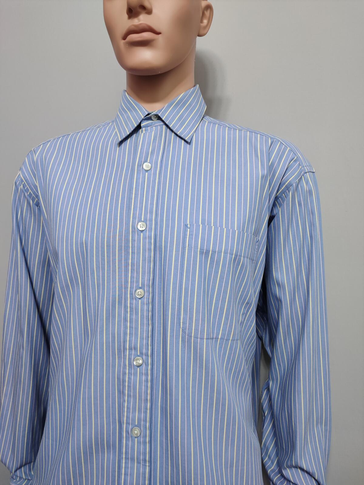 Vintage Tommy Hilfiger Striped Long Sleeve Shirt Blue White Men's Size XXL