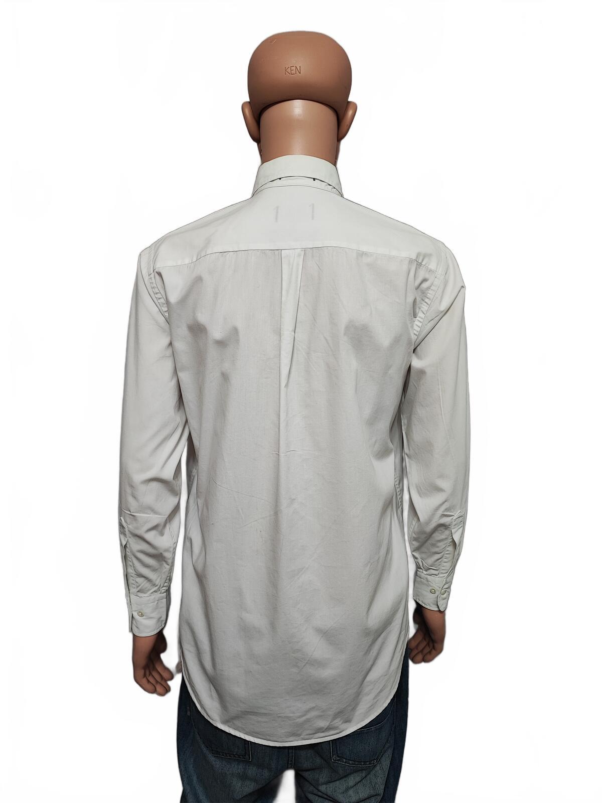 Vintage Chaps Ralph Lauren Plain Long Sleeve Button Down Shirt White Men Large