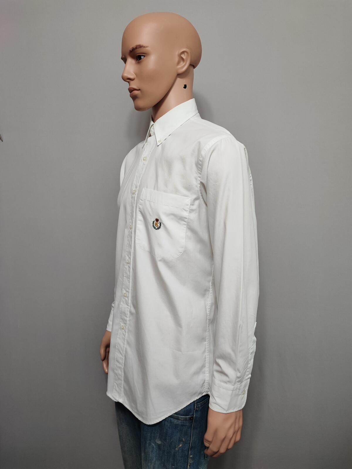Vintage Chaps Ralph Lauren Plain Long Sleeve Button Down Shirt White Men Large