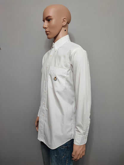 Vintage Chaps Ralph Lauren Plain Long Sleeve Button Down Shirt White Men Large