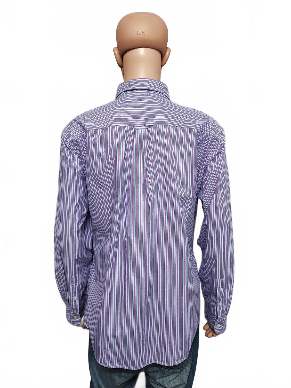 Vintage Chaps Checked Long Sleeve Big & Tall Plaid Casual Shirt Red Men Size 5XL