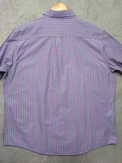 Vintage Chaps Checked Long Sleeve Big & Tall Plaid Casual Shirt Red Men Size 5XL