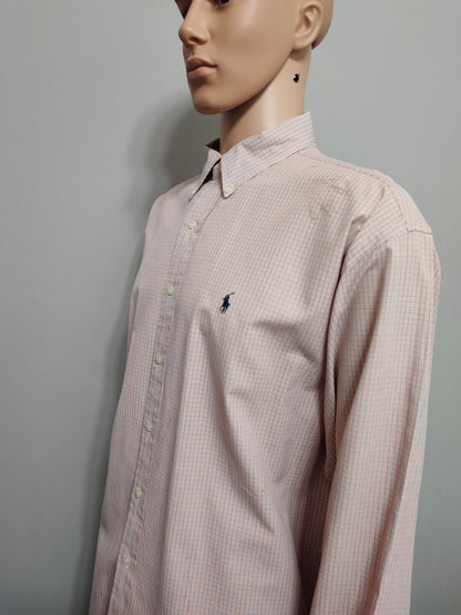 Vintage Ralph Lauren Checked Long Sleeve Blaire Oversized Shirt Red Men Size 3XL
