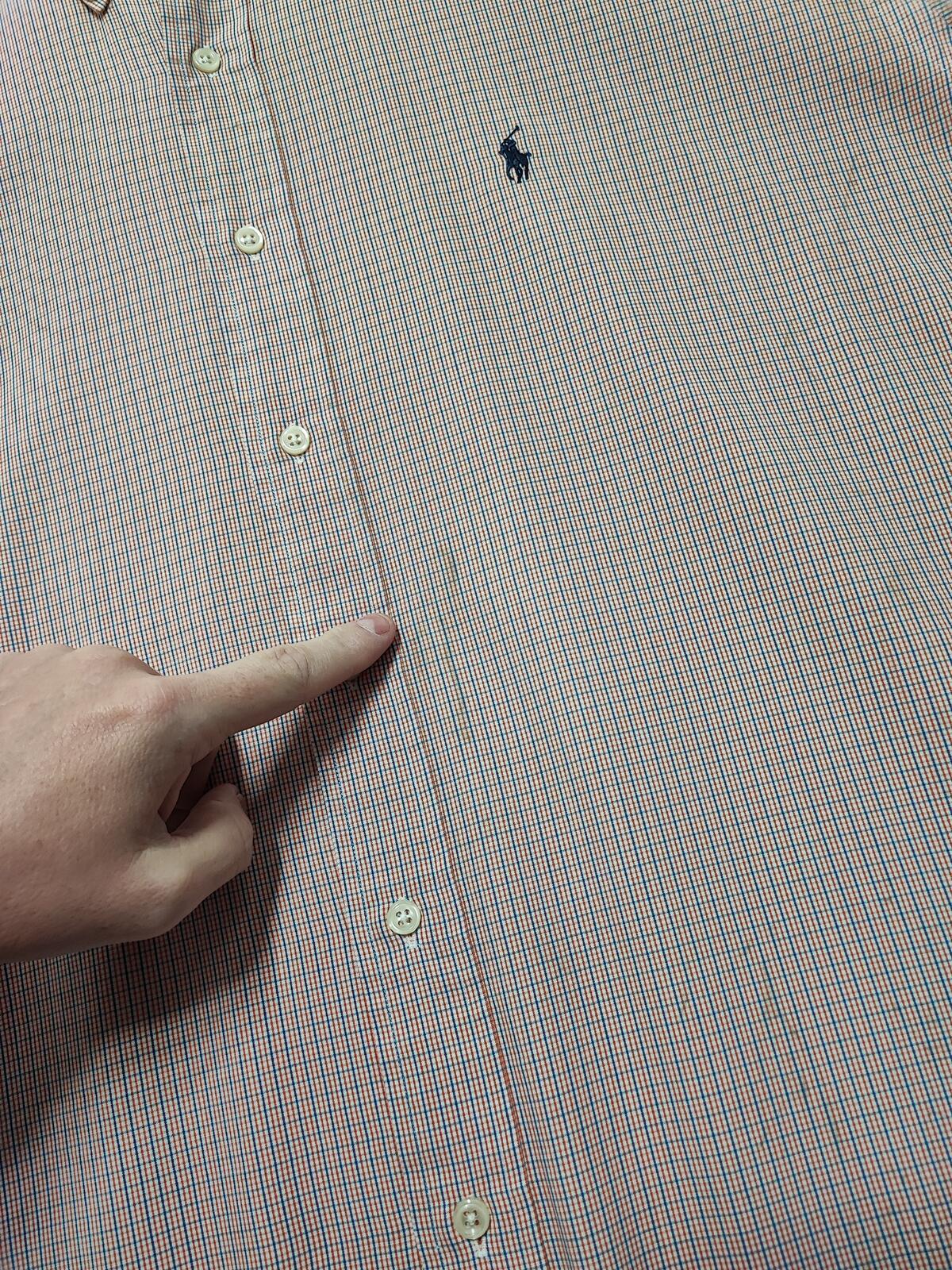 Vintage Ralph Lauren Checked Long Sleeve Blaire Oversized Shirt Red Men Size 3XL