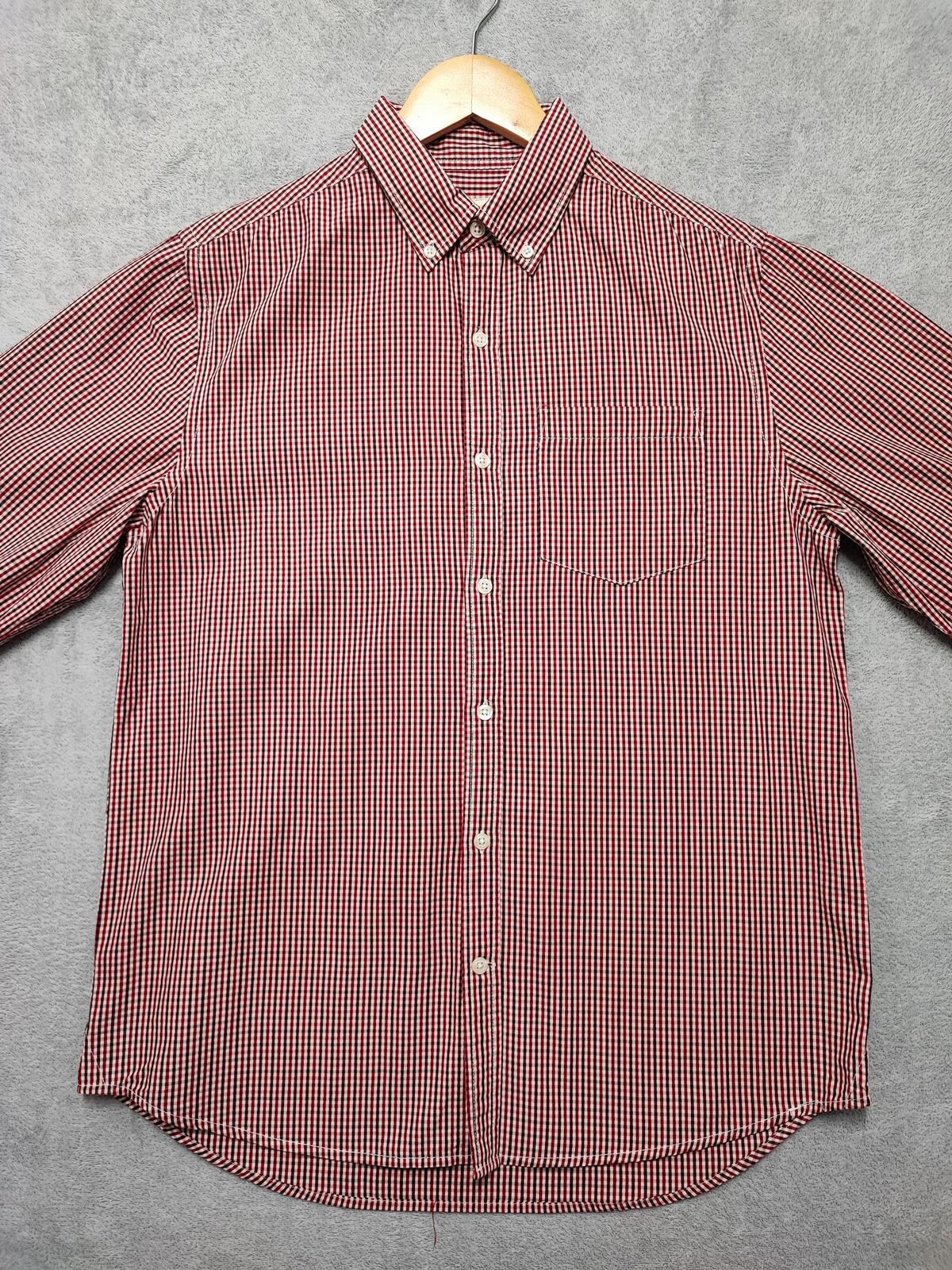 Vintage Old Navy Checked Long Sleeve Plaid Grunge Casual Shirt Red Men's Large