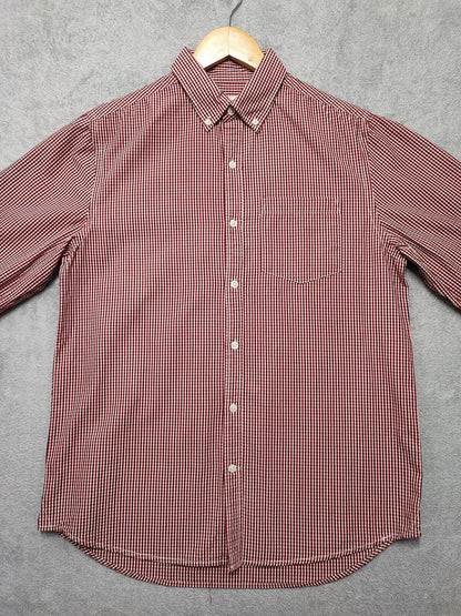 Vintage Old Navy Checked Long Sleeve Plaid Grunge Casual Shirt Red Men's Large