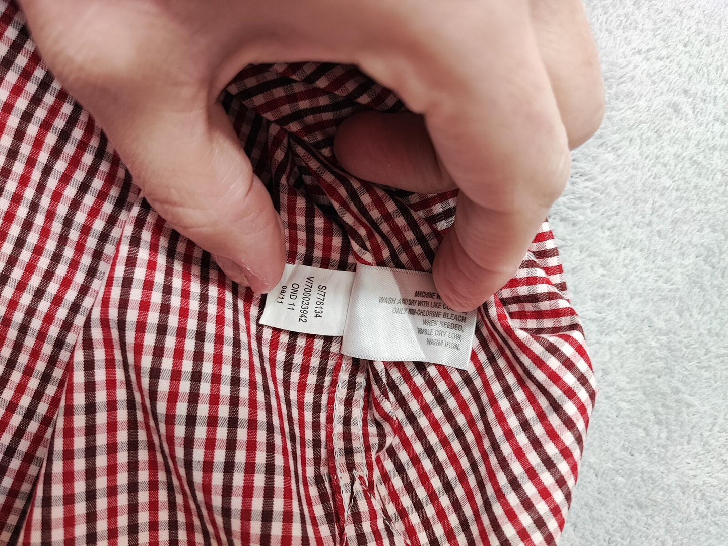 Vintage Old Navy Checked Long Sleeve Plaid Grunge Casual Shirt Red Men's Large