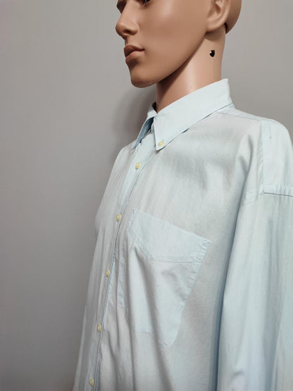 Vintage Tommy Hilfiger Striped Long Sleeve Shirt Blue White Size XL Oversized