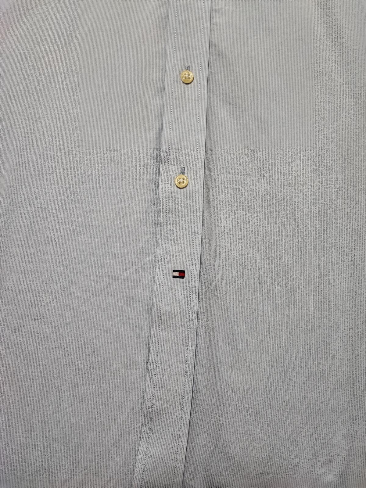 Vintage Tommy Hilfiger Striped Long Sleeve Shirt Blue White Size XL Oversized