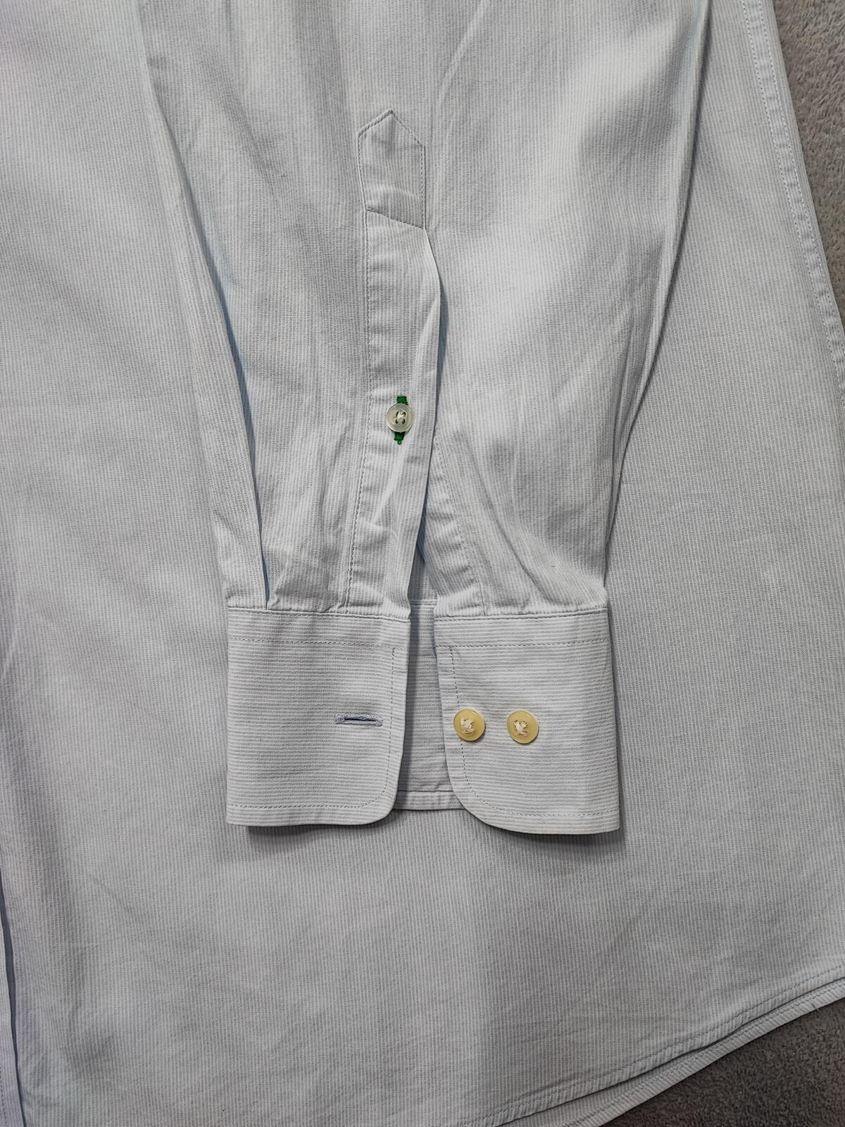 Vintage Tommy Hilfiger Striped Long Sleeve Shirt Blue White Size XL Oversized