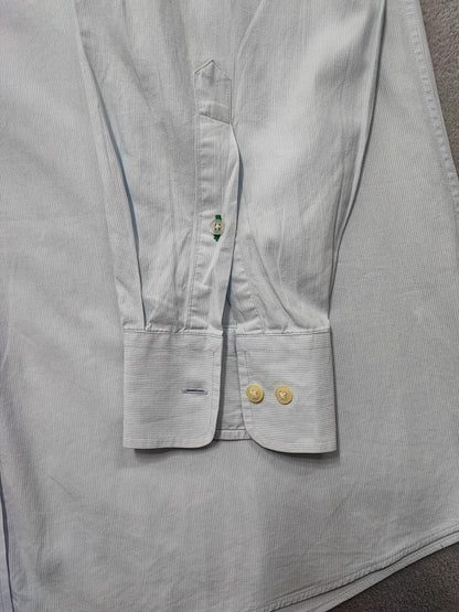 Vintage Tommy Hilfiger Striped Long Sleeve Shirt Blue White Size XL Oversized