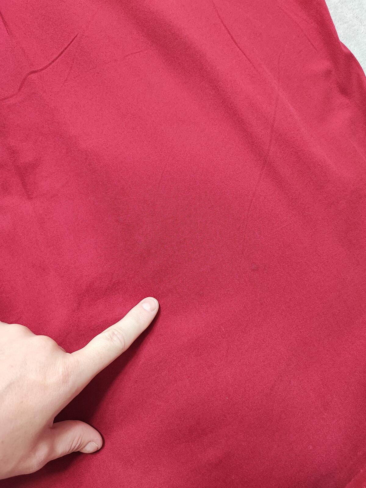 Vintage Tommy Hilfiger Plain Long Sleeve Shirt Vibrant Red Men's Size XL