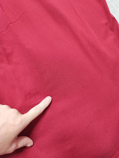 Vintage Tommy Hilfiger Plain Long Sleeve Shirt Vibrant Red Men's Size XL