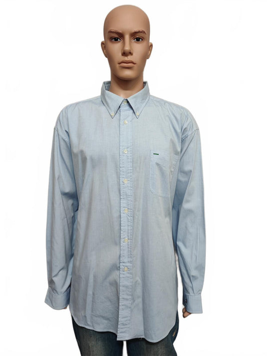 Vintage Tommy Hilfiger Golf Long Sleeve Preppy Shirt Blue Men Size 3XL