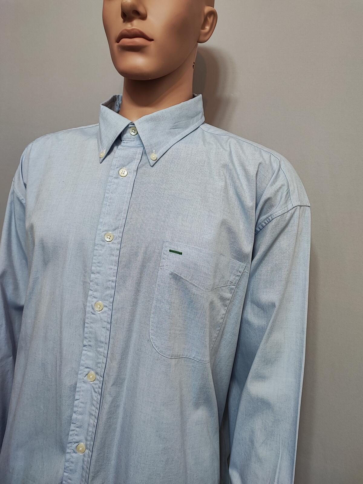 Vintage Tommy Hilfiger Golf Long Sleeve Preppy Shirt Blue Men Size 3XL
