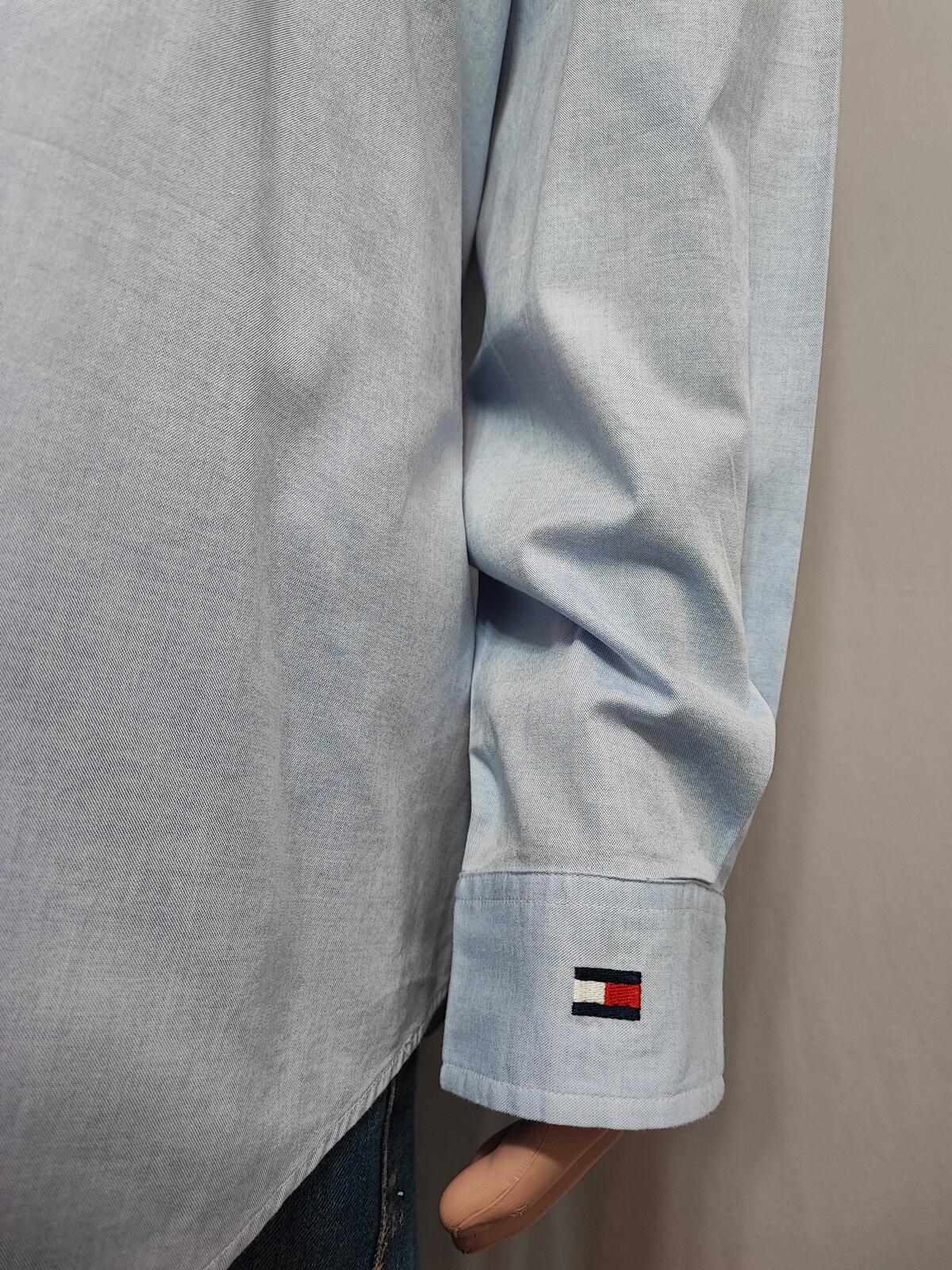 Vintage Tommy Hilfiger Golf Long Sleeve Preppy Shirt Blue Men Size 3XL