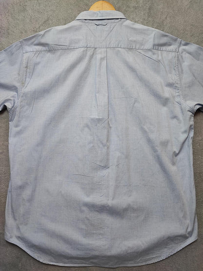 Vintage Tommy Hilfiger Golf Long Sleeve Preppy Shirt Blue Men Size 3XL