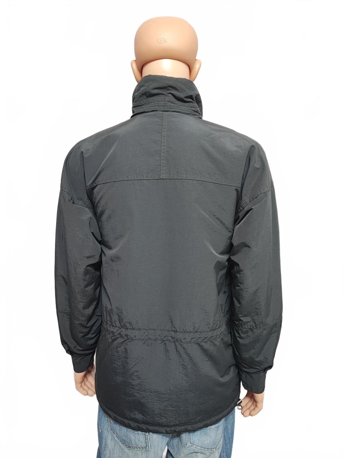 Vintage Columbia Plain Faded Black Radial Sleeve Technical Shell Jacket Men Large