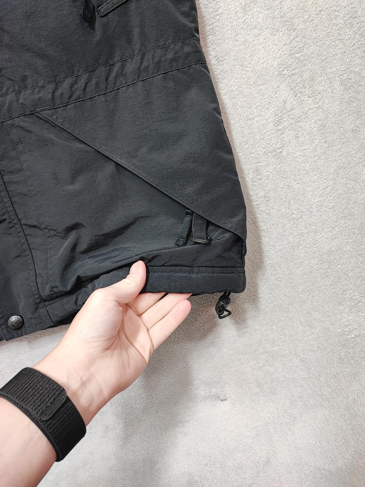 Vintage Columbia Plain Faded Black Radial Sleeve Technical Shell Jacket Men Large